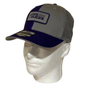Men's Colosseum  Purple Gray Kansas State Wildcats Snapback Trucker Hat